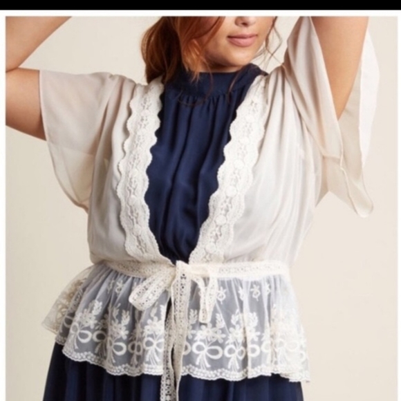 Modcloth To Quiche Their Own Lace Cardi - Picture 7 of 7